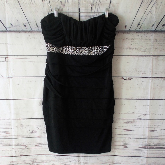 torrid Dresses & Skirts - Torrid black silver rhinestone cocktail dress 2